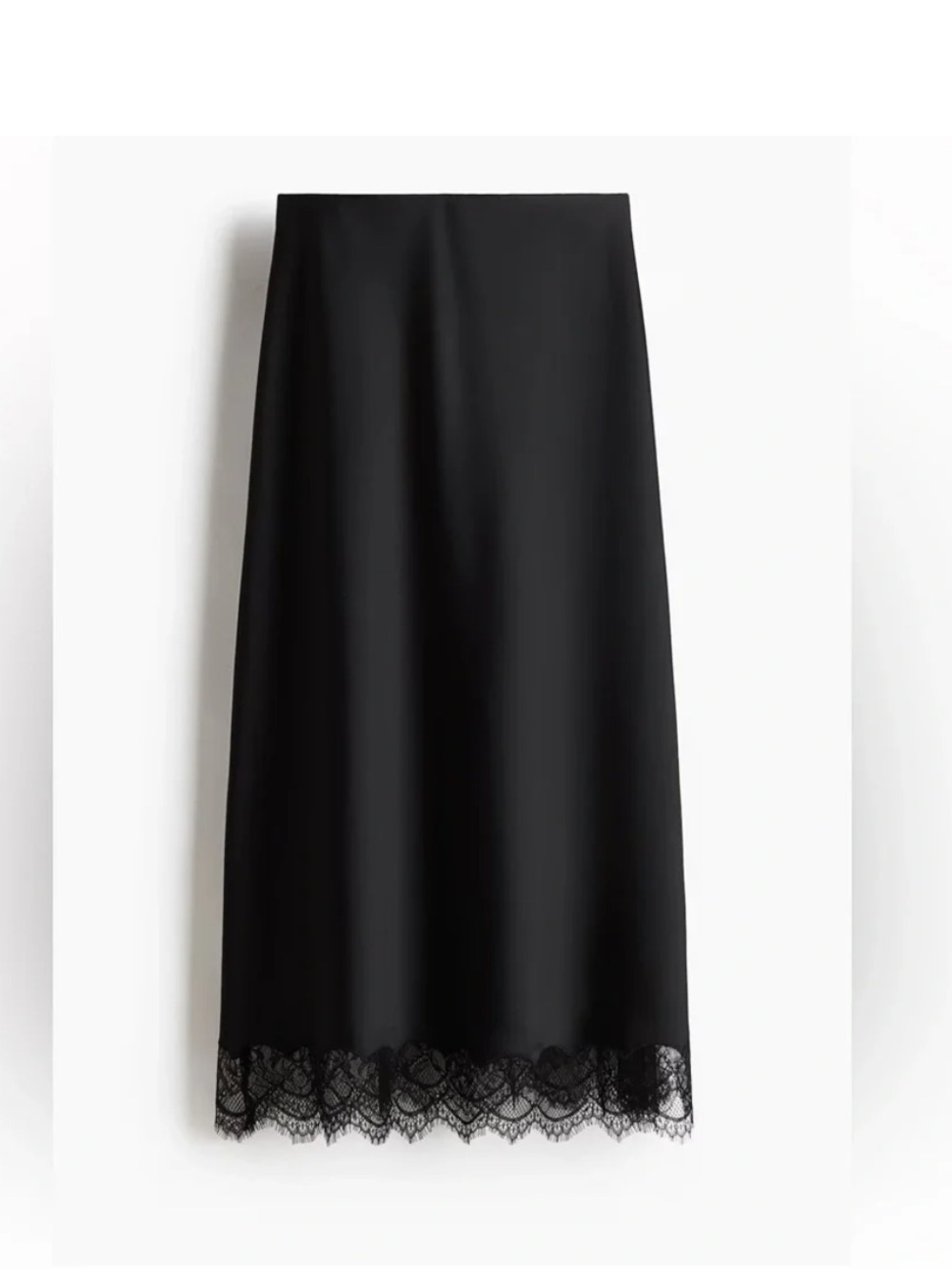 NWOT H&M Lace Trimmed Slip Skirt